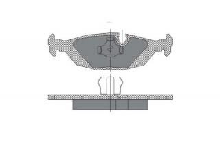 Brzdové platničky SCT-GERMANY SP146PR (Šírka 125.3mm  Výška 37.9mm  Hrúbka 16.3mm Kartón: 10ks)