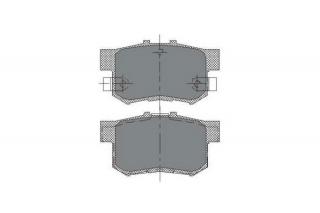 Brzdové platničky SCT-GERMANY SP168PR (Šírka 88.8mm  Výška 47.4mm  Hrúbka 14.6mm Kartón: 10ks)