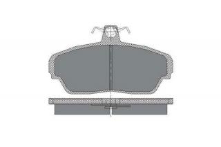Brzdové platničky SCT-GERMANY SP187PR (Šírka 129.9mm  Výška 72mm  Hrúbka 17.5mm Kartón: 10ks)