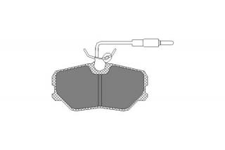 Brzdové platničky SCT-GERMANY SP221PR (Šírka 94.8mm  Výška 48.7mm  Hrúbka 19mm Kartón: 10ks)