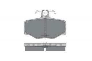 Brzdové platničky SCT-GERMANY SP224PR (Šírka 82mm  Výška 57mm  Hrúbka 15.1mm Kartón: 10ks)