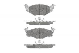 Brzdové platničky SCT-GERMANY SP227PR (Šírka 141.6mm  Výška 50.7mm  Hrúbka 17mm Kartón: 10ks)