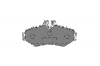 Brzdové platničky SCT-GERMANY SP233PR (Šírka 125.8mm  Výška 61.5mm  Hrúbka 17.9mm Kartón: 10ks)