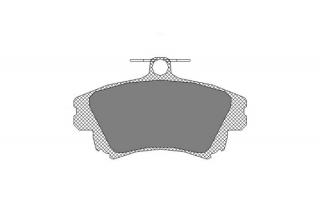 Brzdové platničky SCT-GERMANY SP240PR (Šírka 130mm  Výška 77mm  Hrúbka 16.4mm Kartón: 10ks)