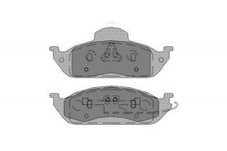 Brzdové platničky SCT-GERMANY SP244PR (Šírka 187.9mm  Výška 77.2mm  Hrúbka 16mm Kartón: 10ks)