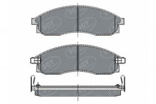 Brzdové platničky SCT-GERMANY SP263PR (Šírka 151.3mm  Výška 51.3mm  Hrúbka 17mm Kartón: 10ks)