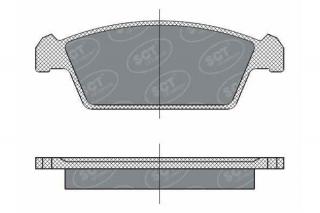 Brzdové platničky SCT-GERMANY SP264PR (        )