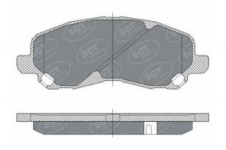 Brzdové platničky SCT-GERMANY SP273PR (        )