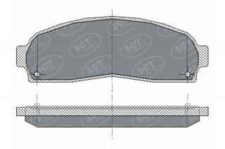 Brzdové platničky SCT-GERMANY SP277 (        )