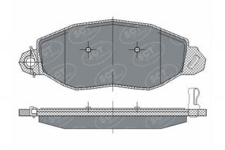 Brzdové platničky SCT-GERMANY SP281PR (        )