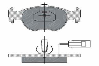 Brzdové platničky SCT-GERMANY SP291PR (        )