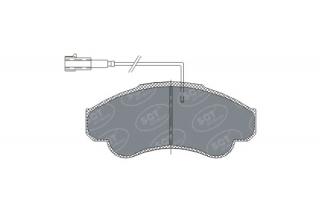Brzdové platničky SCT-GERMANY SP322PR (Predná náprava, nosnosť 1,8t)