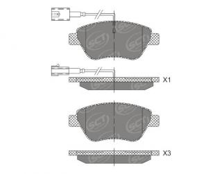 Brzdové platničky SCT-GERMANY SP422PR (        )