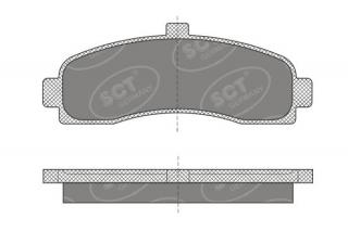 Brzdové platničky SCT-GERMANY SP498PR (        )