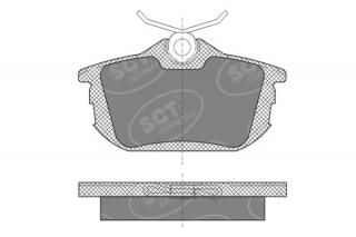 Brzdové platničky SCT-GERMANY SP608PR (        )