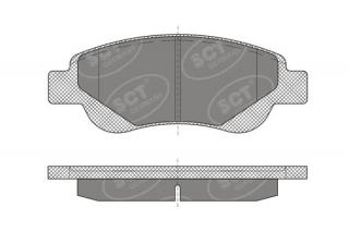 Brzdové platničky SCT-GERMANY SP609PR (        )