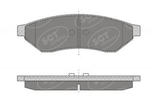 Brzdové platničky SCT-GERMANY SP645PR (        )