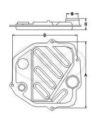 Hydraulický filter SG1067 (cross-ref.:5164553) (Fiter pre automatickú prevodovku SCT-Germany)