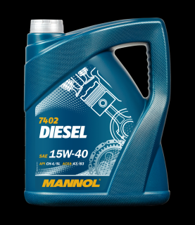 Mannol Diesel 15W-40 (5L) (Balenie 5l | Kartón 4ks | Art.Nr.: MN7402-5)