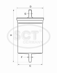 Palivový filter SCT-Germany (ST371 (cross-ref.:  ))