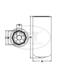 Palivový filter SCT-GermanyST6102 (cross-ref.: WK