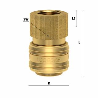 Vzduchová rýchlospojka M14 × 1,5 (vnútorný závit)