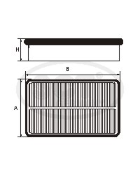 Vzduchový filter SB2232 (cross-ref.: 17220RZPY00) (      )