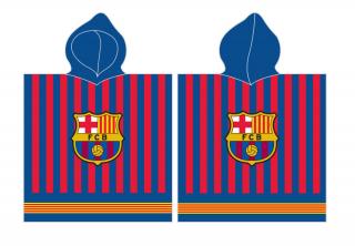 Detské pončo FC Barcelona 01 60x120 cm 100% Bavlna Carbotex