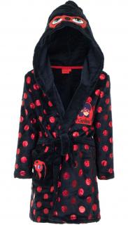 Detský župan s kapucňou Miraculous ladybug 02 veľkosť 102 (Beruška, Černý kocur, Černý kocour, Čarovná Lienka, Lady bug, obliečky, detské obliečky, posteľné prádlo, posteľná bielizeň, disney obliecky, navlecky, navliecky)