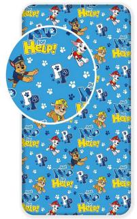 Plachta Paw Patrol modrá 90x200 cm 100% bavlna Jerry Fabrics