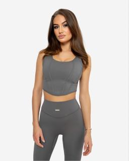 Corset top Mystery - grey One size