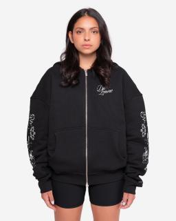 Dámska oversized mikina Portal - black M