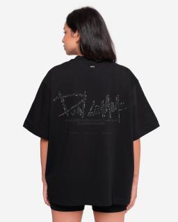 Dámske oversized triko Sparkle - black L
