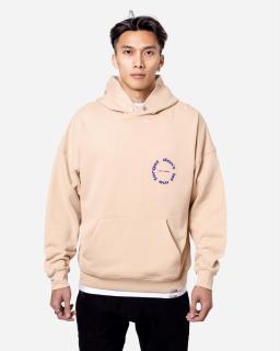 Oversized Mikina Circle - beige L