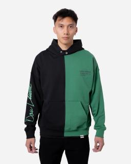 Oversized Mikina Sleeve - black/green L