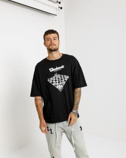 Oversized Triko Checkmate - black L