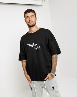 Oversized Triko Helpless - black L