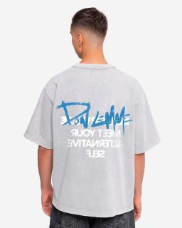 Pánske oversized triko Reflecta - light stone XL