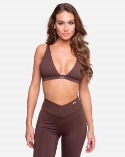 Športová podprsenka Ace - brown M/L