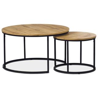 Autronic Set 2 ks stolíkov AF-3002 OAK