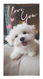 Detská osuška 70x140 PSÍK I love you