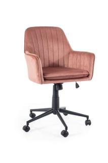 Detská stolička Q-886 VELVET, ružová bluvel 52