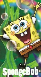 DISNEY, Detský uterák 35x65 SPONGEBOB 01
