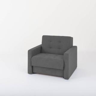 Drevona, Kreslo s rozkladom a úložným priestorom LARA I, Prince Dark Grey