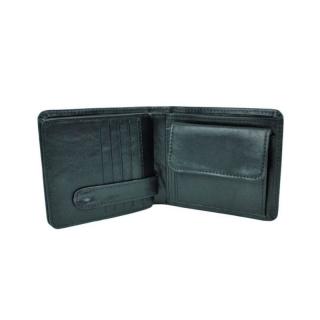 Exkluzívna kožená peňaženka č.7992 v čiernej farbe