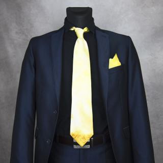 Hodvábna kravata + vreckovka LIMITED_03, Slovenská výroba