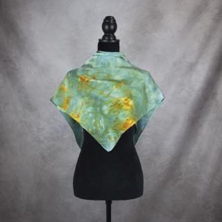 Hodvábna šatka LIMITED_158, Vyrobená na Slovensku, 90 x 90cm
