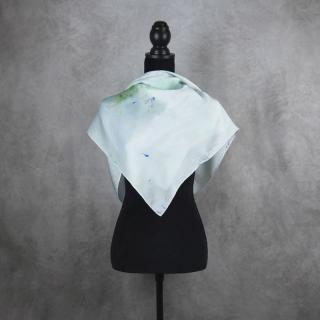 Hodvábna šatka LIMITED_203, Vyrobená na Slovensku, 90 x 90cm