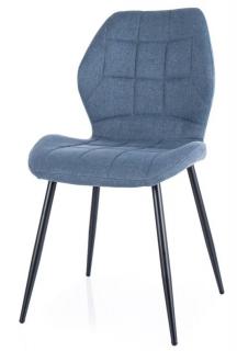 Jedálenská stolička JAKE NEA, čierna-denim 86 - posledný kus