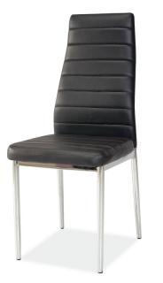 Jedálenská stolička Signal H-261 chróm/čierna